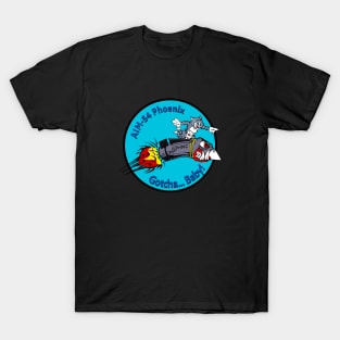 F-14 Tomcat - AIM-54 Phoenix Gotcha... Baby! Blue Clean Style T-Shirt